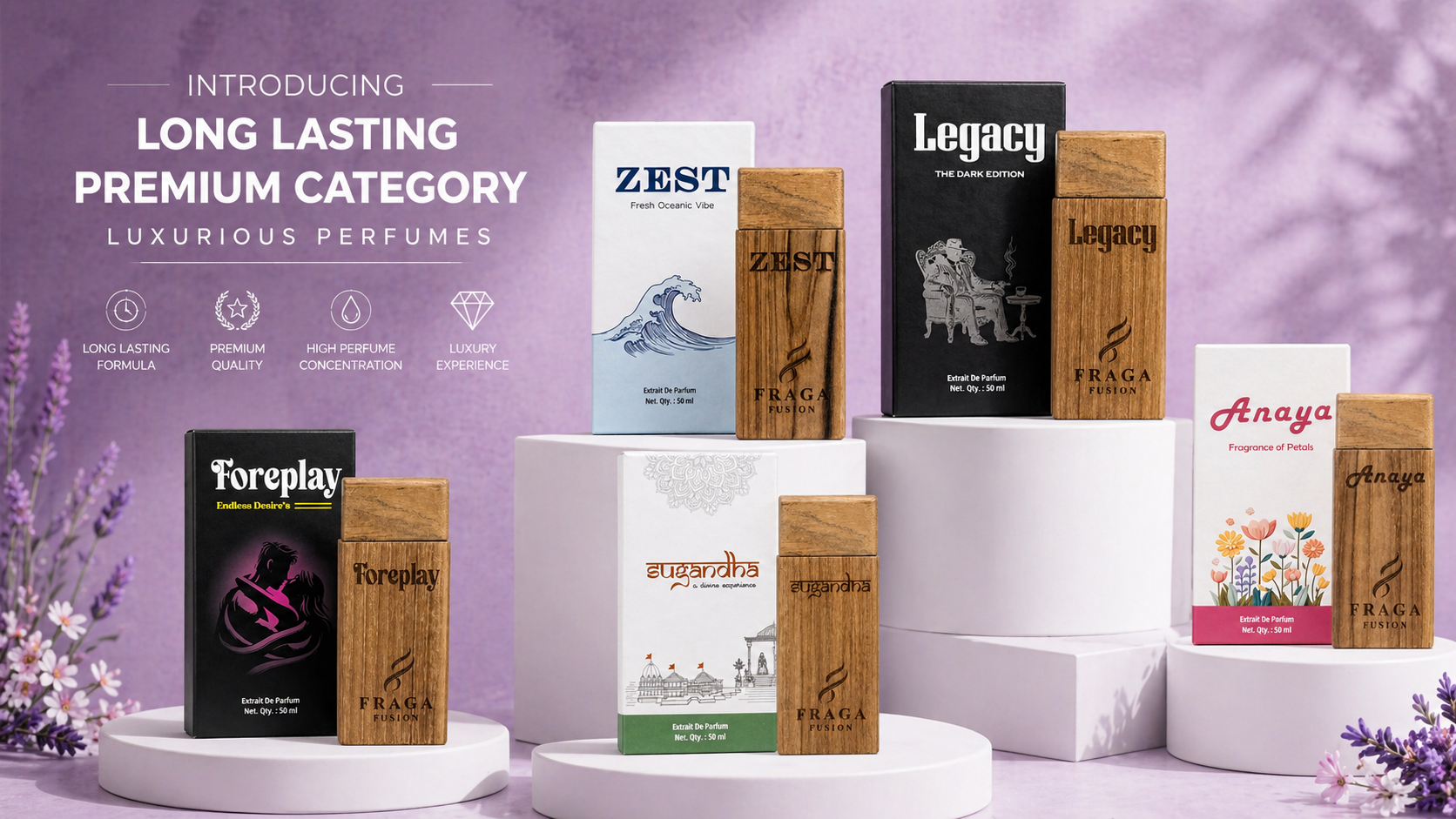 Fraga Fusion premium fragrance collection banner